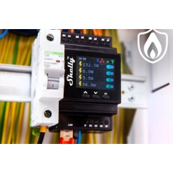 Shelly Pro 3 - sterownik WIFI 3-kanałowy, 16A każdy, bezprądowe styki, maks. 48A