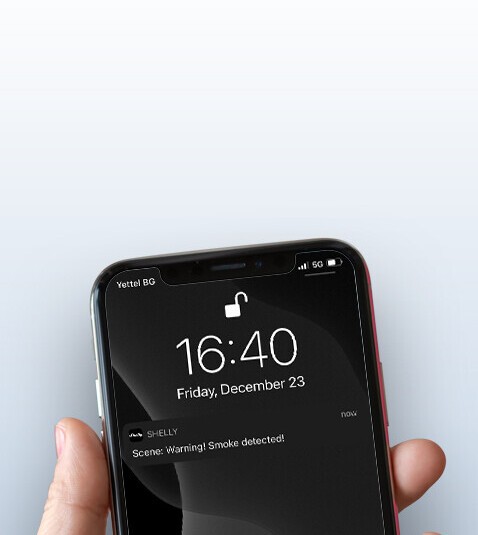 Shelly Plus Alarm Dymowy - Powiadomienie Shelly Plus Alarm Dymowy – powiadomienie na telefonie o wykryciu dymu
