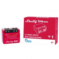 Shelly 1PM Mini Gen3 - inteligentny przekaźnik WIFI z pomiarem mocy 8A