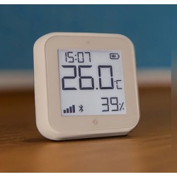 Shelly H i T Gen3 Mocha - Czujnik temperatury i wilgotności Wi-Fi