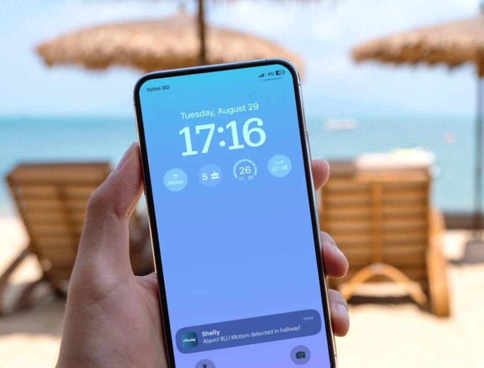 Shelly BLU Motion - czujnik ruchu Bluetooth z pomiarem lux, wyświetlanie powiadomień na telefonie
