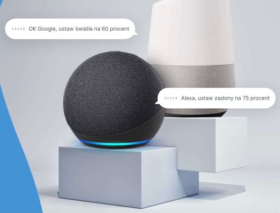 Shelly BLU Button Tough 1 - inteligentne głośniki Google Nest Hub i Amazon Echo w akcji