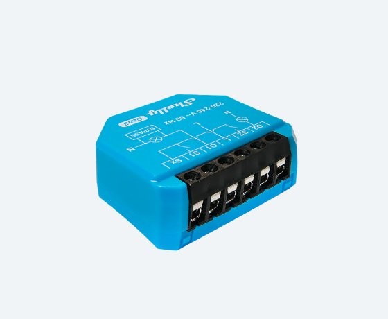 Przekątnik zasilający Shelly SHD-02 - schemat podłączenia