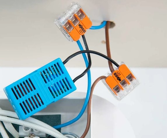 Shelly 2L Gen3 WiFi - czujnik temperatury i wilgotności wraz z połączeniami Wago