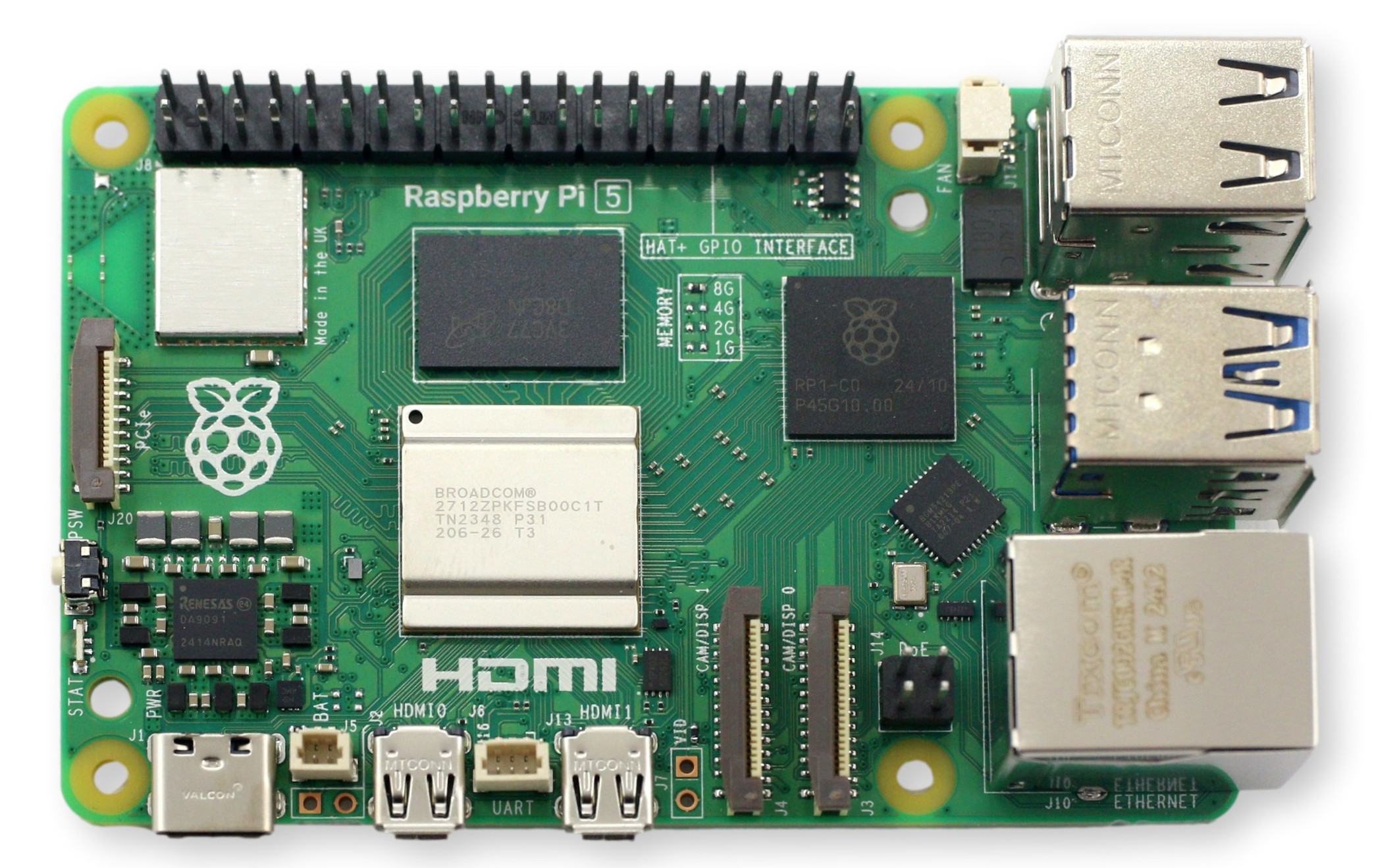 Raspberry Pi 5 - komputer jednołancuchowy z 8GB RAM