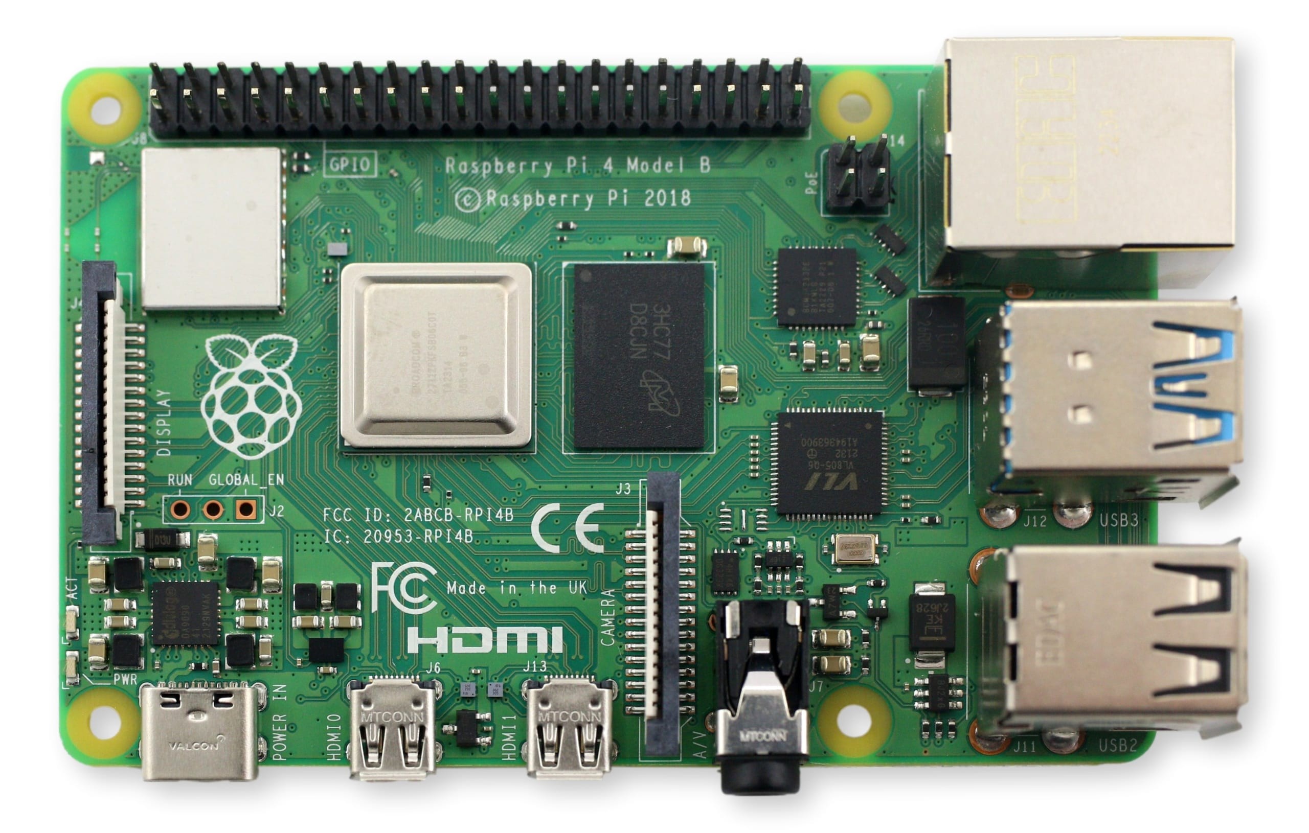 Raspberry Pi 4 Model B - 8GB, płytkowy komputer z portami HDMI, USB, Ethernet i GPIO