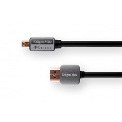 Kabel HDMI-microHDMI 3m Kruger&Matz wtyk-wtyk (A-D)