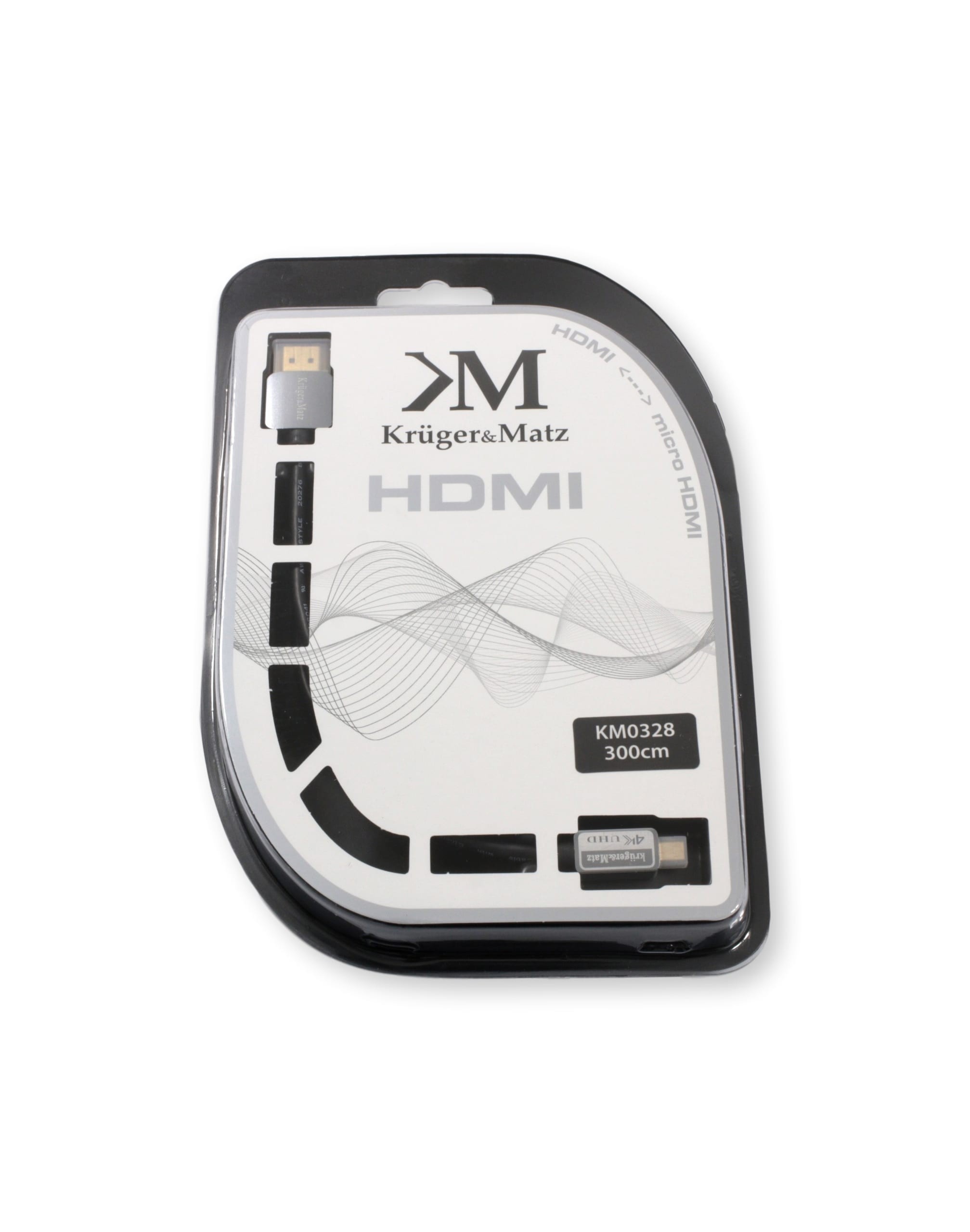 Kabel HDMI-microHDMI Kruger&Matz 3m (A-D) HDMI 2.0
