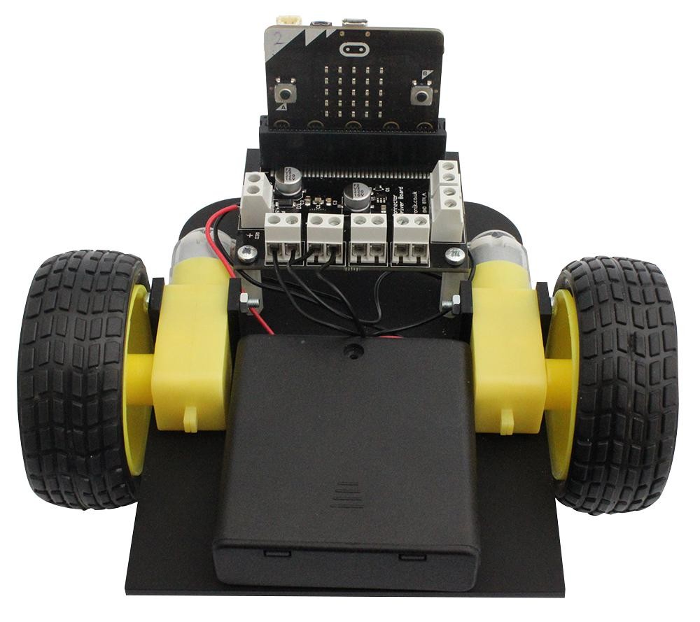 Robot z klocków z mikro:bit sterownikiem silników Zestaw do montażu roboty z klocków z mikro:bit sterownikiem silnika