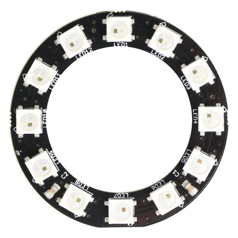 micro:bit ZIP Arc do micro:bit, 12 diod LED RGB ZIP, okrąg 360 stopni