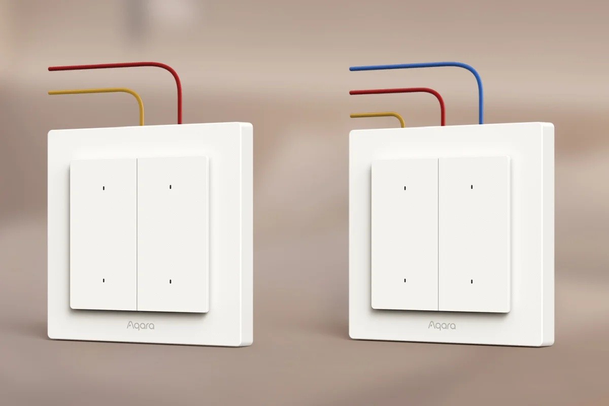 Przełączniki Aqara Light Switch H2 EU - dwuklawiszowe przełączniki zasilania z minimalistycznym designem