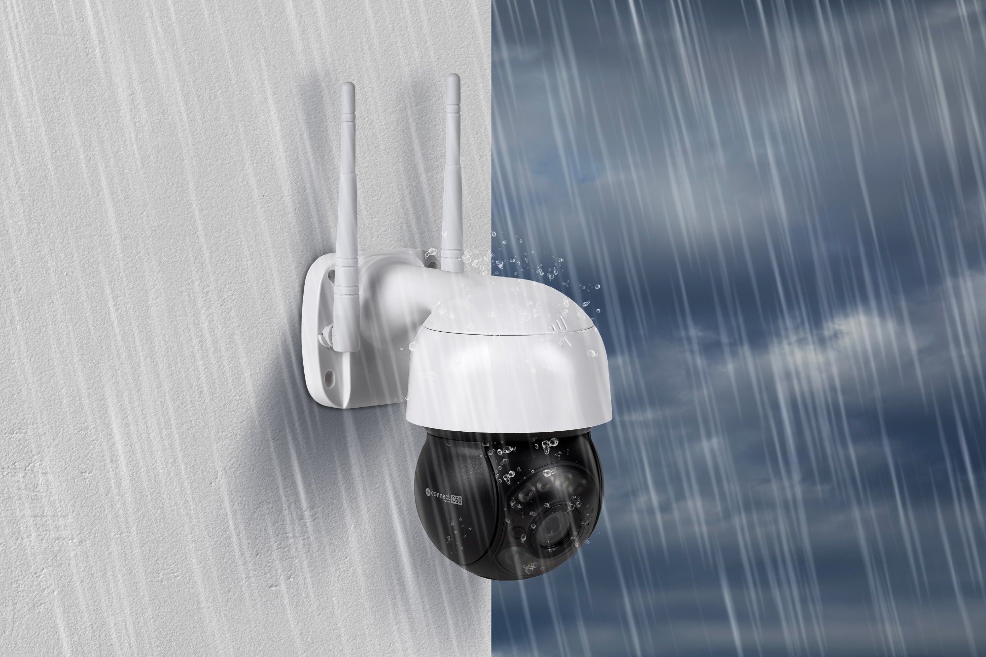 Kamera Connect C60 - kamera CCTV z detekcją ruchu Kamera Wi-Fi Connect C60 Tuya - monitorowanie w czasie rzeczywistym z detekcją ruchu i trybem nocnym