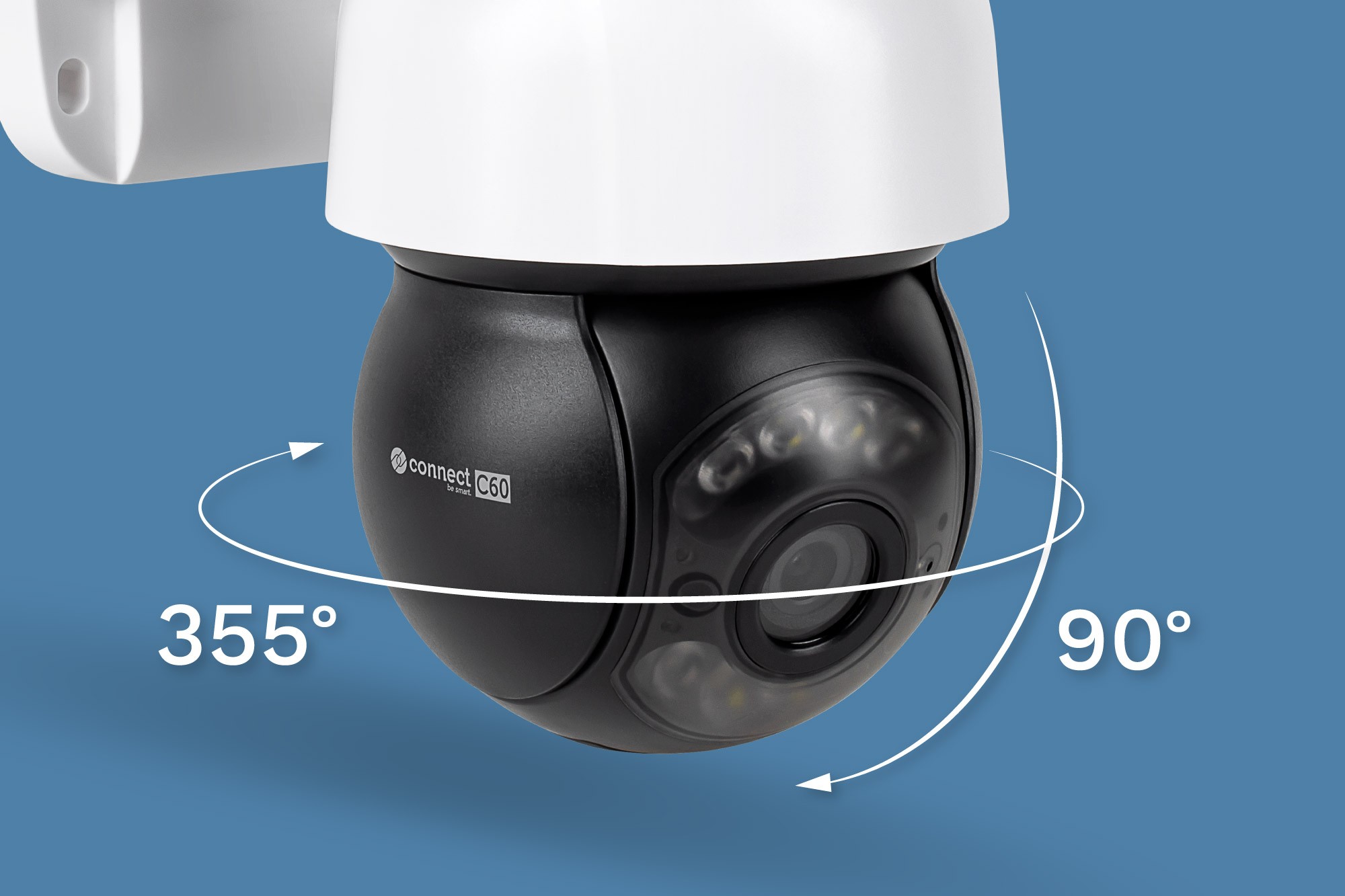 Kamera Connect C60 - monitorowanie w czasie rzeczywistym Kamera Wi-Fi Connect C60 Tuya - kamera bezpieczeństwa z detekcją ruchu i trybem nocnym