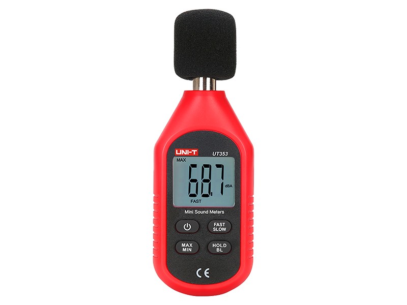 Miernik Głośności UNI-T UT353 Sonometr UNI-T UT353 - miernik dźwięku, pomiar głośności 30-130 dB