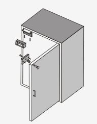 Scot EL-120 zwora elektromagnetyczna Zwora elektromagnetyczna Scot EL-120 do drzwi o ciężarze 70 kg, 12V DC
