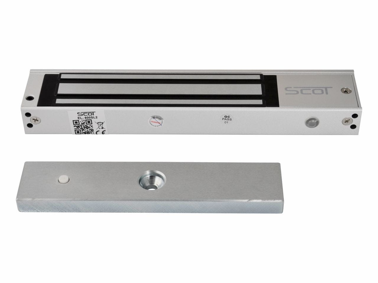 Elektromagnes do drzwi SCOT EL-600SL2 - zwora elektromagnetyczna 280kg z sygnal