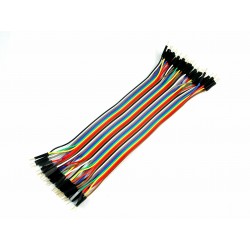 Przewody MM 20cm do płytki stykowej - zestaw 40 szt