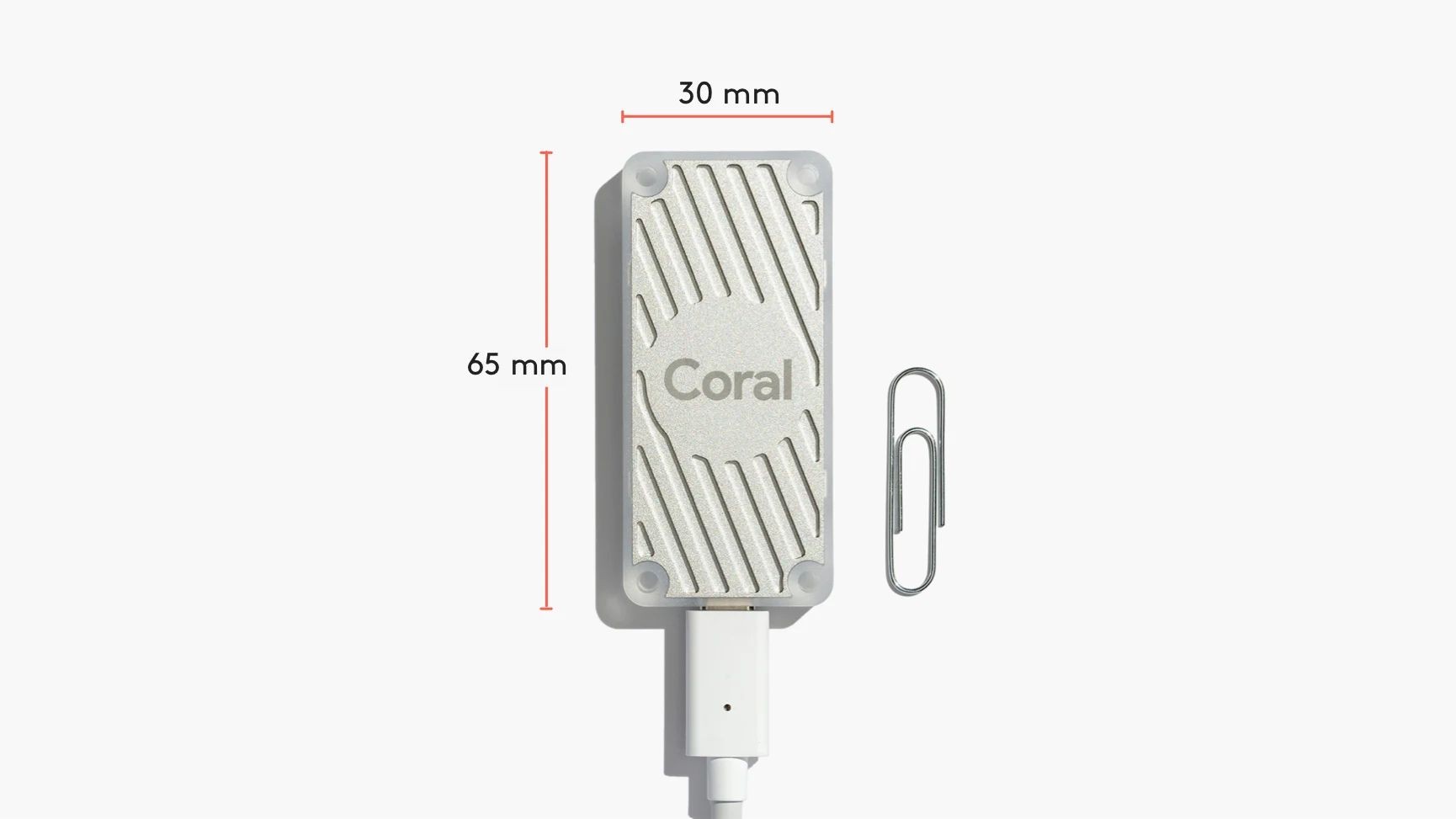 Google Coral USB Accelerator Moduł Google Coral USB Accelerator Edge TPU 4 TOPS AI wraz z kablem USB-C
