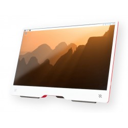 Raspberry Pi Monitor 15,6 Full HD IPS HDMI czerwono-biały