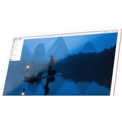 Raspberry Pi Monitor 15,6 Full HD IPS HDMI czerwono-biały