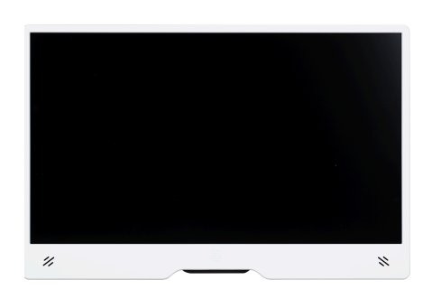 Monitor Raspberry Pi 15,6" Full HD Raspberry Pi Monitor 15,6" Full HD IPS HDMI czerwono-biały z głośnikami - wygląd monitora od przodu