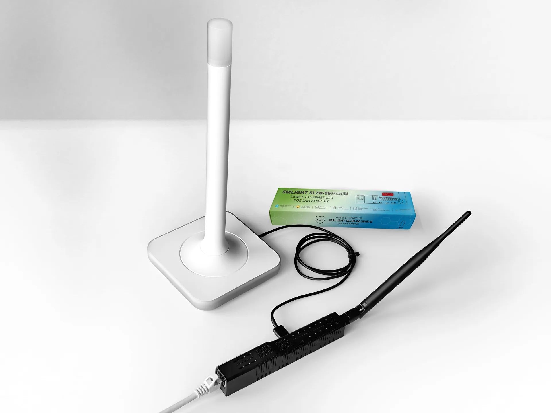 SMLIGHT SLZB-06Mg26U Adapter USB LAN PoE SMLIGHT SLZB-06Mg26U Koordynator Zigbee - adapter USB Ethernet PoE