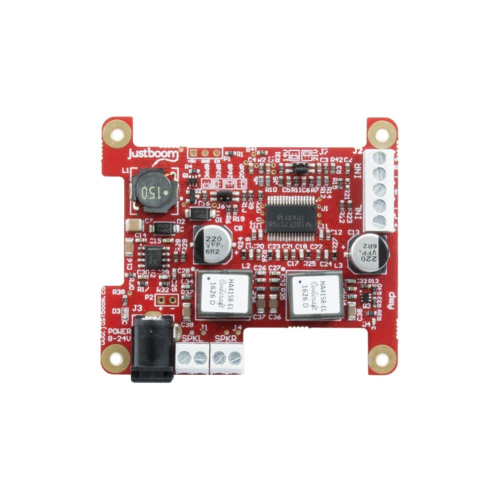 JustBoom AMP wzmacniacz stereo 2x55W Class-D - widok płyty PCB