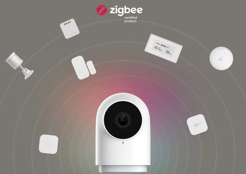 Aqara G2H Pro kamera IP 1080p WIFI oraz zestaw urządzeń inteligentnych z czujnikami ruchu, termostatem i kranikiem w sieci Zigbee