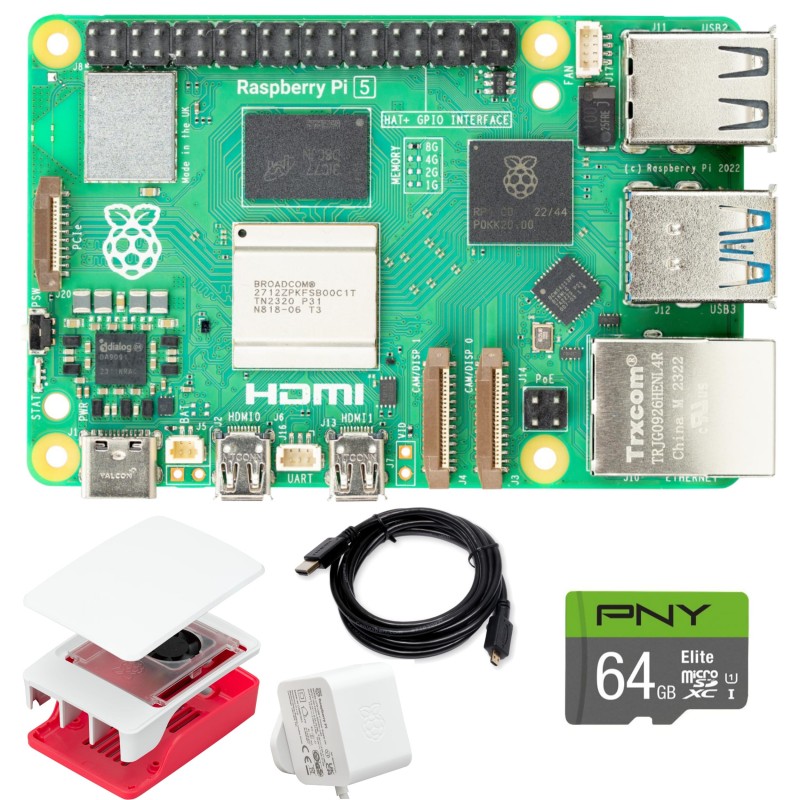 Zestaw Raspberry Pi 5 kompletny pakiet startowy