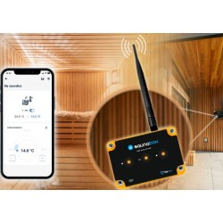 BleBox saunaBox PRO sterownik sauny WiFi 230 V z anteną, sondą 5 m i aplikacją wBox