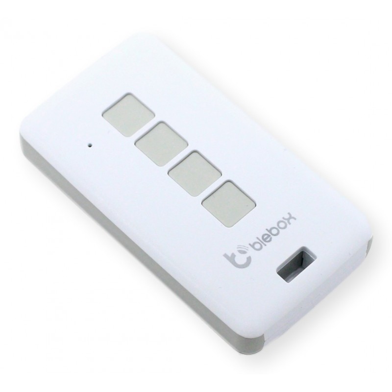 BleBox uRemote Basic biały pilot μWiFi 4 przyciski do sterowania urządzeniami wBox