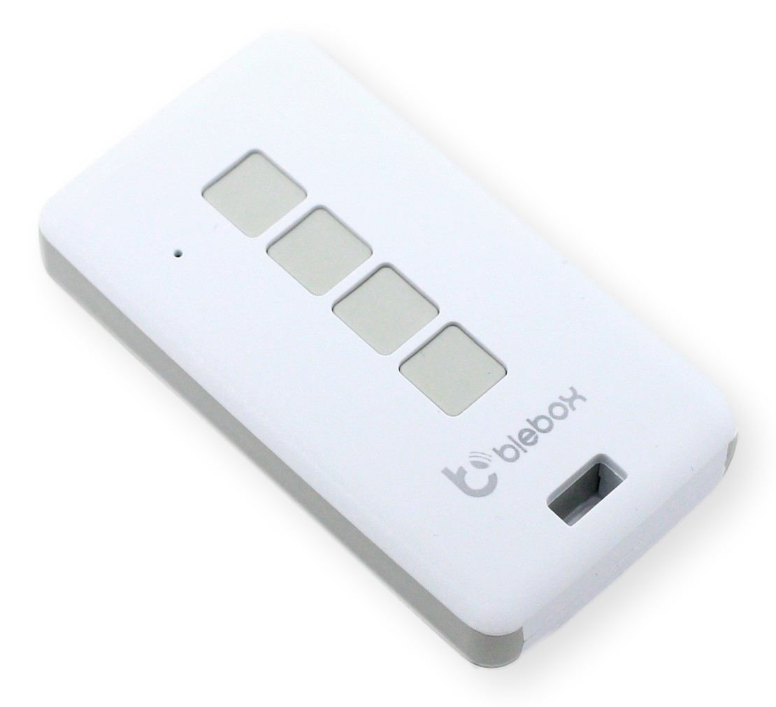 BleBox uRemote Basic White BleBox uRemote Basic White - biały przycisk zdalnego sterowania z logo marki BleBox