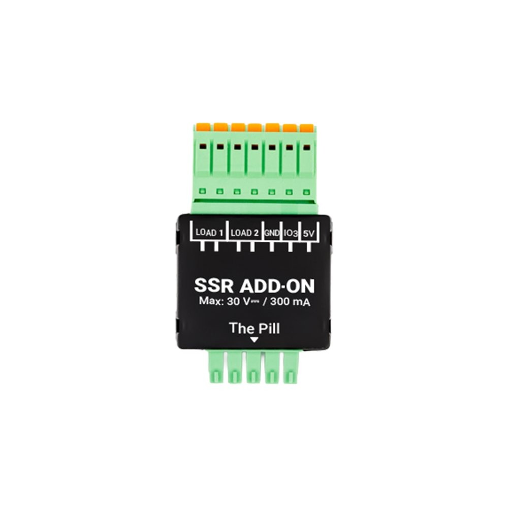 Shelly SSR Add-on The Pill przekaźnik półprzewodnikowy DC 30V - moduł elektroniczny z złączami terminalowymi