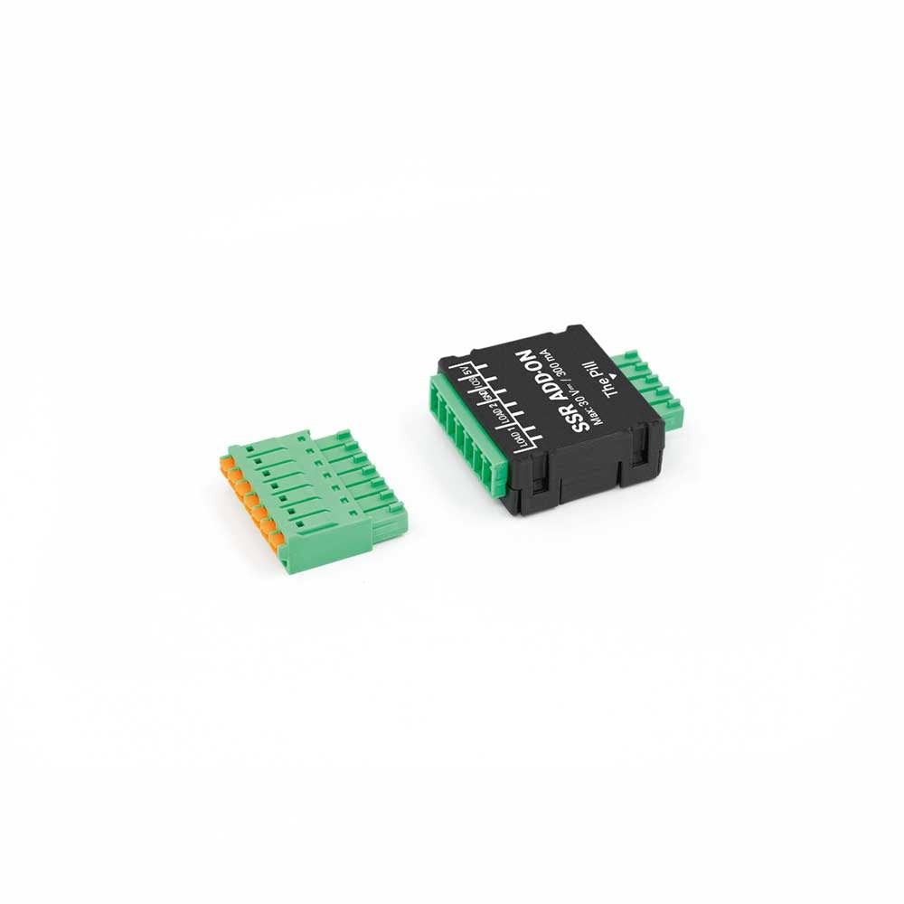 Shelly SSR Add-on The Pill przekaźnik półprzewodnikowy DC 30V, moduł elektroniczny z wtyczkami terminalowymi