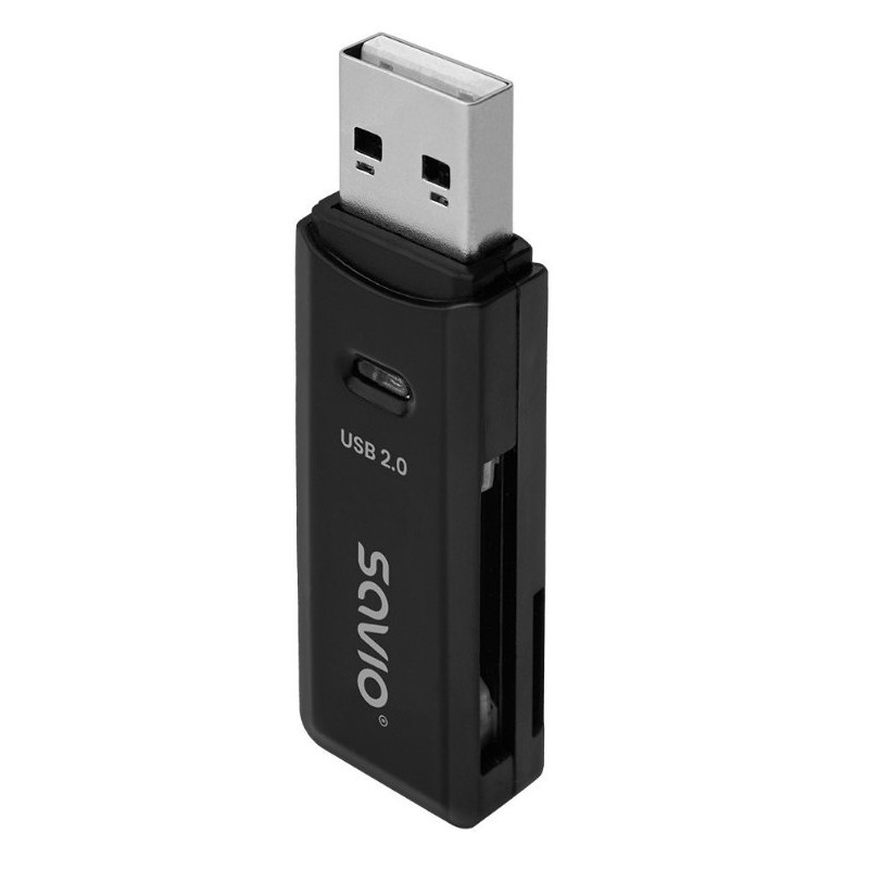 Savio Czytnik kart SD USB 2.0 - szybki odczyt danych