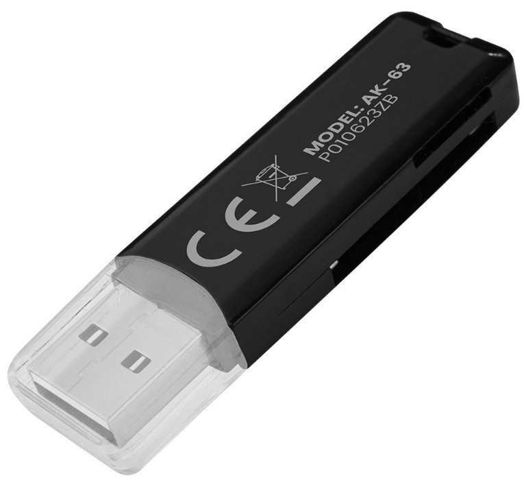 SAVIO AK-63 czytnik kart micro SD / SD Czytnik kart micro SD / SD- USB 2.0 SAVIO AK-63 - kompaktowy pendrive USB