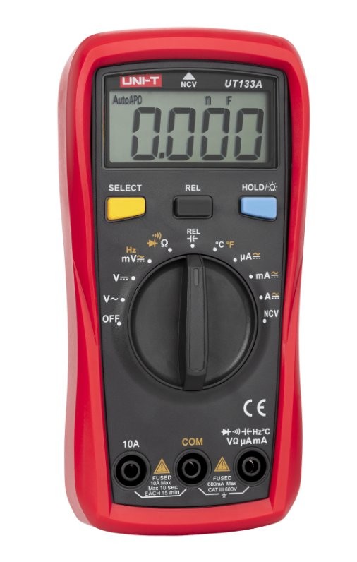 Uni-T UT133A multimetr Miernik uniwersalny Uni-T UT133A - multimetr cyfrowy z wyświetlaczem LCD