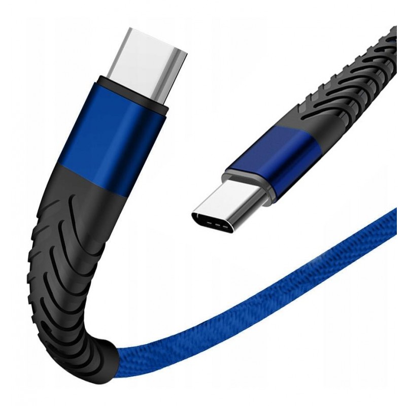 Kabel Spider USB typ-C - USB typ-C eXtreme 1m niebieski