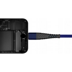 Kabel Spider USB typ-C - USB typ-C eXtreme 1m niebieski