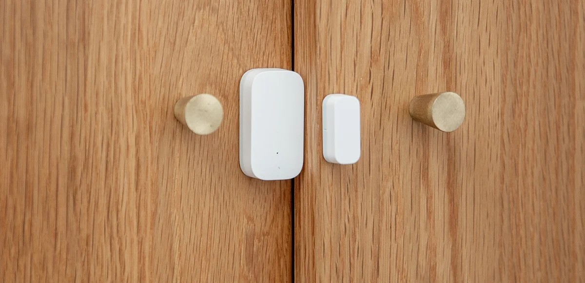 Aqara Door & Window Sensor T1 czujnik do drzwi Czujniki do drzwi Aqara Door & Window Sensor T1, białe, minimalistyczne, system alarmowy