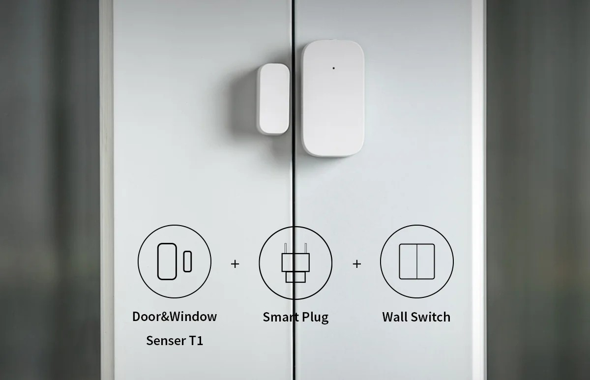 Czujnik Aqara Door & Window Sensor T1 Aqara czujnik drzwi i okien do montażu na szkle, minimalistyczny design