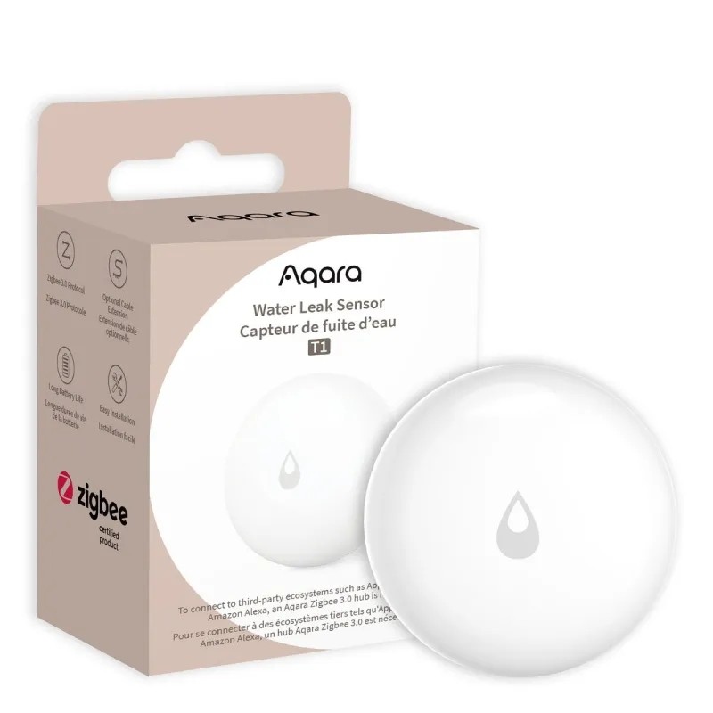 Aqara Water Leak Sensor T1 czujnik zalania wodą Zigbee 3.0 IP67 biały