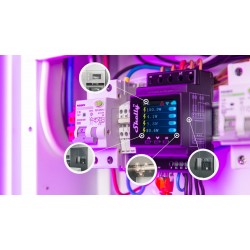 Shelly Pro 4PM V2 przekaźnik 4-kanałowy z pomiarem mocy WiFi LAN Bluetooth DIN