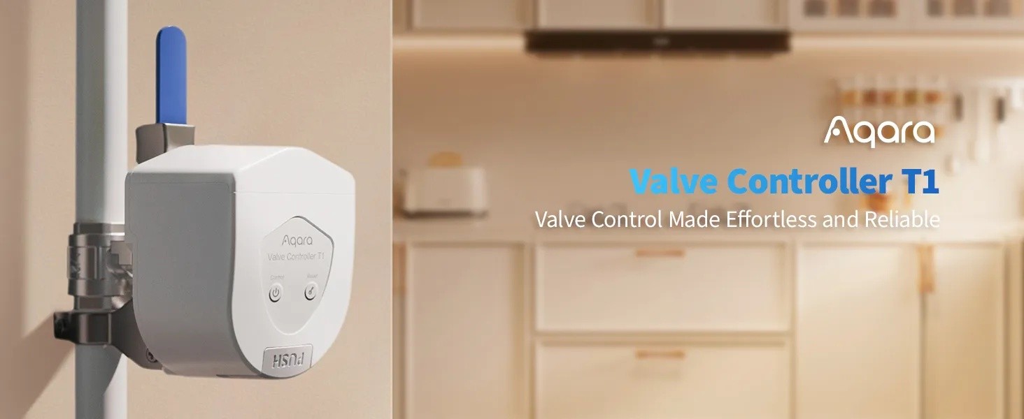Aqara Valve Controller T1 - sterownik zaworu Sterownik zaworu Aqara Valve Controller T1, kontrola zaworów w kuchni
