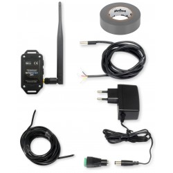 BleBox tempSensor PRO V2 zestaw czujnika temperatury WiFi z sondą 2 m, zasilaczem i anteną