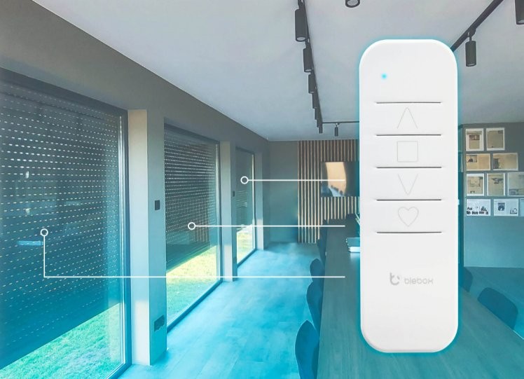 BleBox simpleRemote - prosty, biały przyciskowy kontroler do sterowania urządzeniami w domu