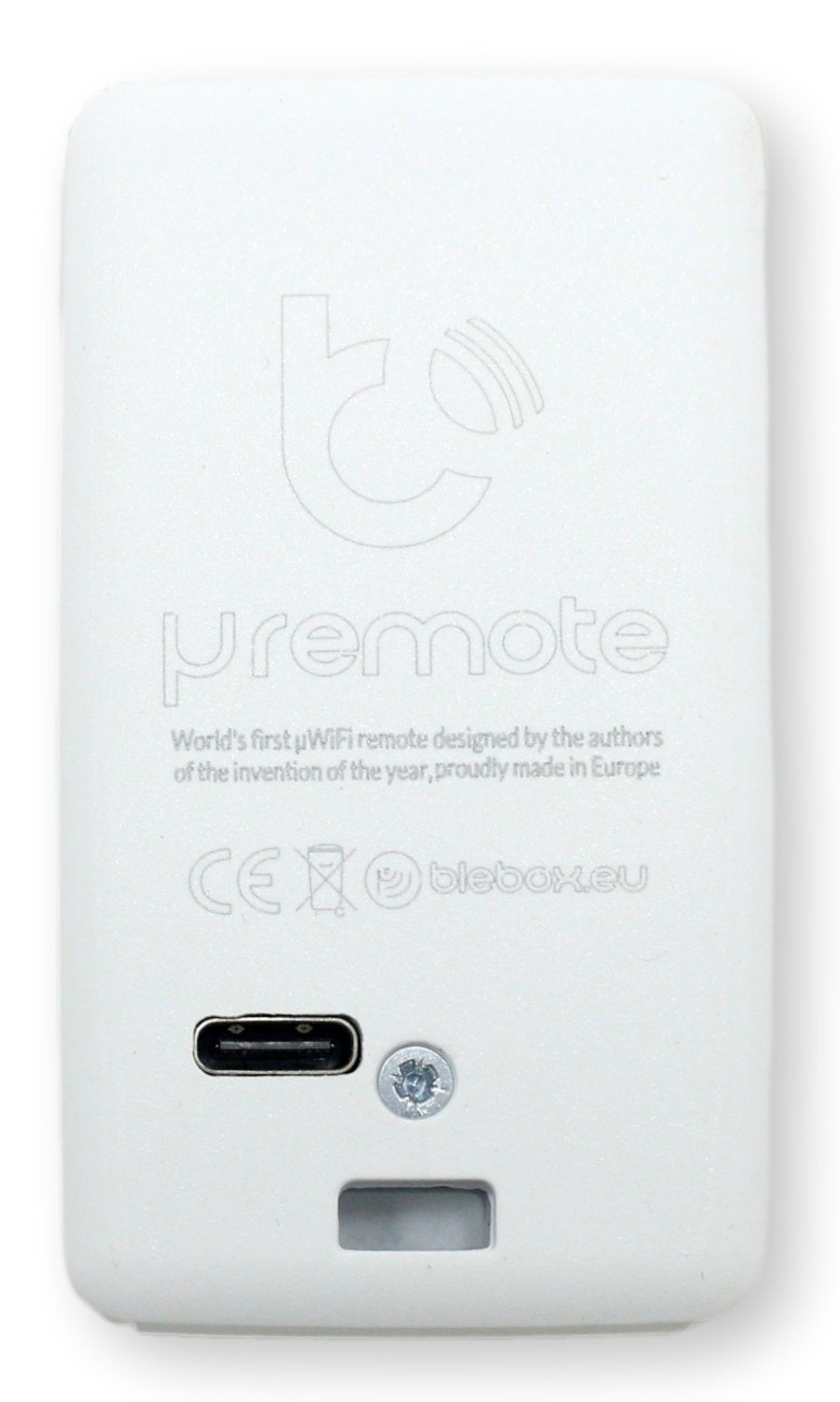 uRemote Pro v2 White BleBox uRemote Pro v2 White - pierwszy μWiFi remote z portem USB-C