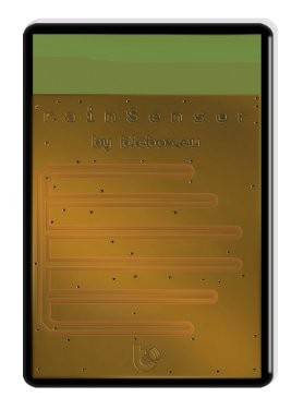 Czujnik deszczu rainSensor marki Daboxen w metalowej obudowie