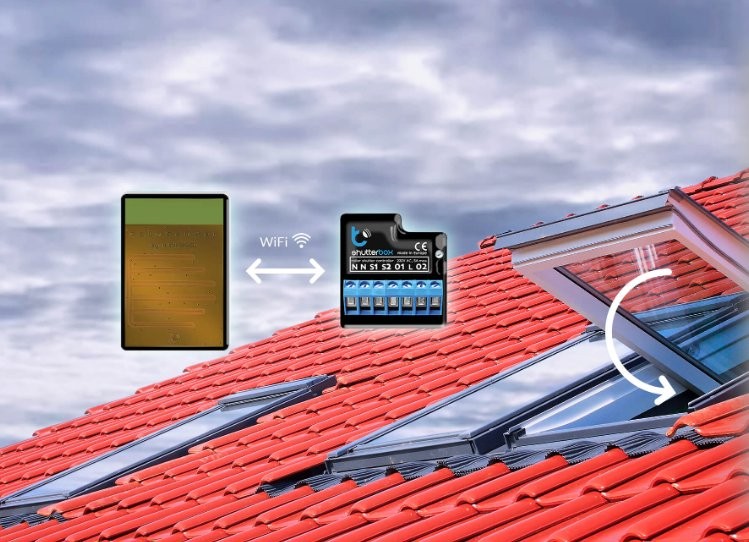 Czujnik deszczowy BleBox rainSensor - inteligentny czujnik do okien dachowych z WiFi