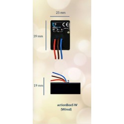 BleBox actionBoxS wired wyzwalacz akcji i scen WiFi 230 V z przewodami